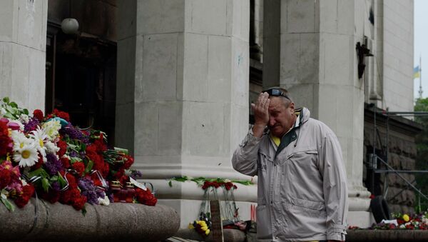 Odessa mourns Trade Unions House fire victims - Sputnik International