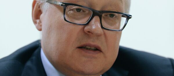 Russian Deputy Foreign Minister Sergei Ryabkov during an interview. - Sputnik International