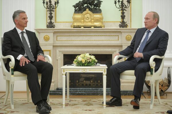 Vladimir Putin meets with OSCE Chairman-in-Office Didier Burkhalter - Sputnik International