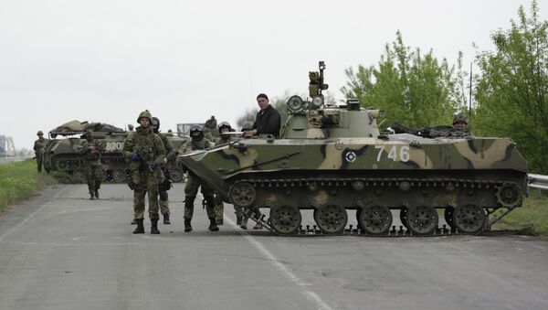 Ukrainian troops near the town of Slavyansk (Archive) - Sputnik International