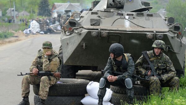 Ukrainian troops near Slaviansk (Archive) - Sputnik International