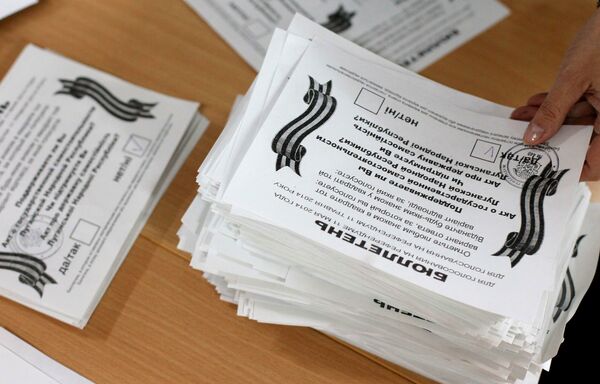 Southeast Ukraine referendum vote count - Sputnik International