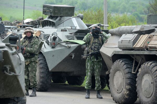 Ukrainian troops near Slaviansk (Archive) - Sputnik International