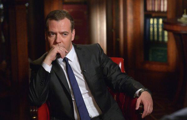 Russian Prime Minister Dmitry Medvedev interviewed by Bloomberg TV channel - Sputnik International