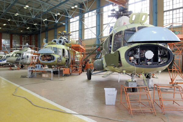 The final assembly section of Mi-17 helicopters of the Kazan helicopter plant (Archive) - Sputnik International