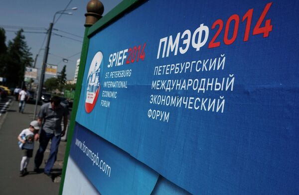 Preparations for opening of St.Petersburg International Economic Forum - Sputnik International