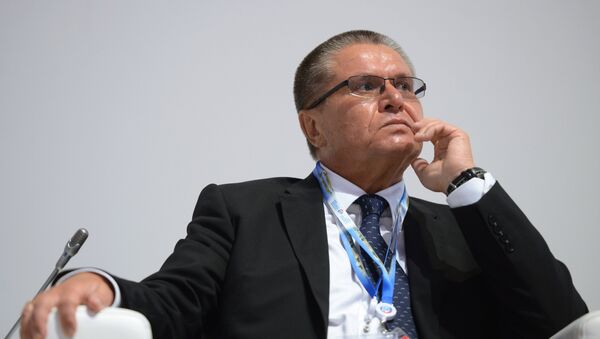 Alexey Uljukaev, Minister of Economic Development of the Russian Federation , at the Translating Challenges into Opportunities: Acting Together session during the Global CEO Summit at the 27th St. Petersburg International Economic Forum - Sputnik International