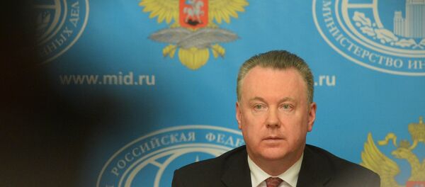 News briefing of Foreign Ministry spokesman Alexander Lukashevich News briefing of Foreign Ministry spokesman Alexander Lukashevich - Sputnik International