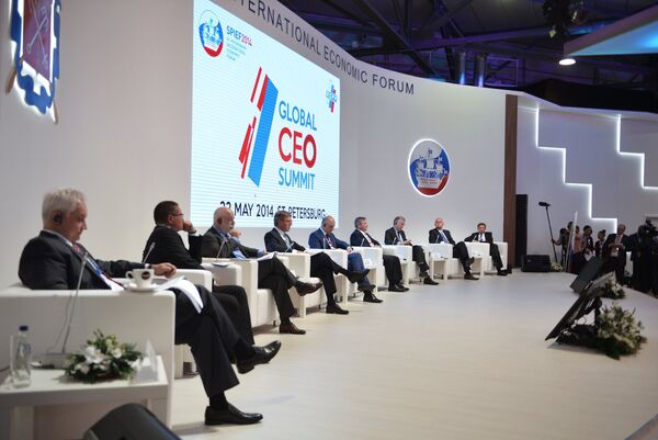 St. Petersburg hosts Global CEO Summit - Sputnik International