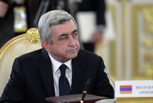 Armenian President Serj Sargsyan - Sputnik International