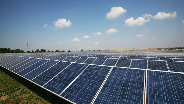 Solar power station in Crimea - Sputnik International