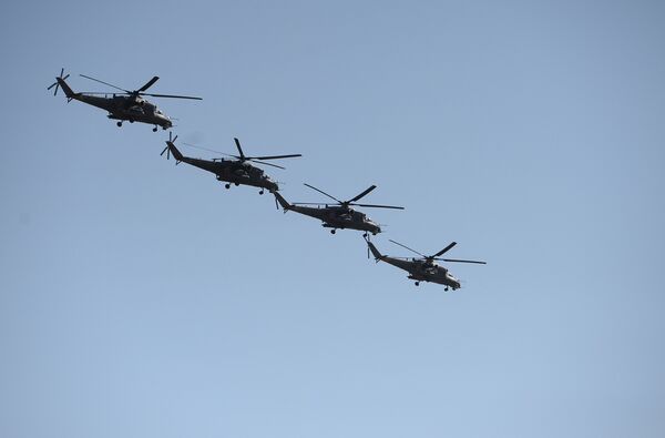 Mi-35 attack helicopters - Sputnik International
