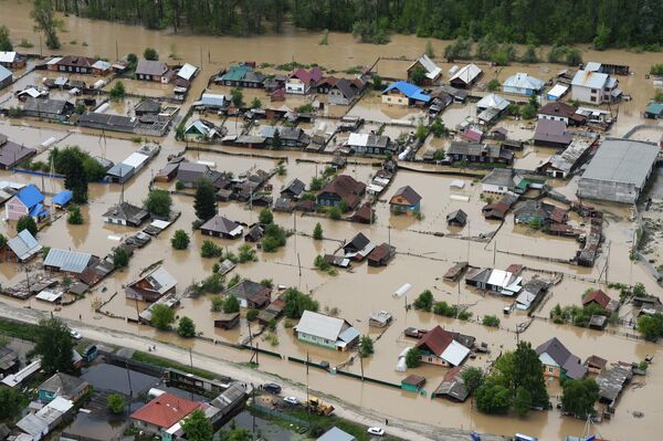 Private residences flooded in Maima village, Republic of Altai - Sputnik International