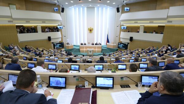 Members of the Federation Council at a meeting - Sputnik International