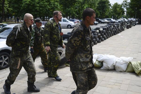 Soldiers of the Ukrainian army taken prisoners in Luhansk (Archive) - Sputnik International