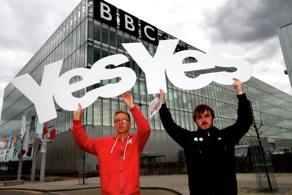 Scottish Independence Supporters Campaign Against BBC Media Bias - Sputnik International
