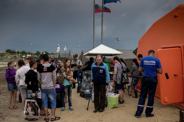 Refugee camp for Ukrainians in Rostov region - Sputnik International