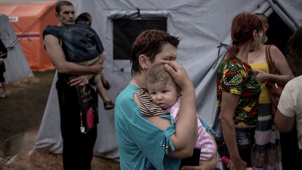 Refugee camp for Ukrainians in Rostov region - Sputnik International