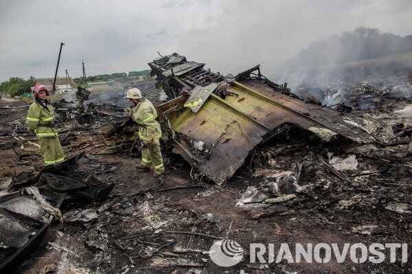 Malaysia Airlines Boeing Crashes in Ukraine - Sputnik International