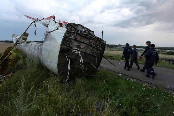 Malaysian Boeing crash site in Ukraine - Sputnik International