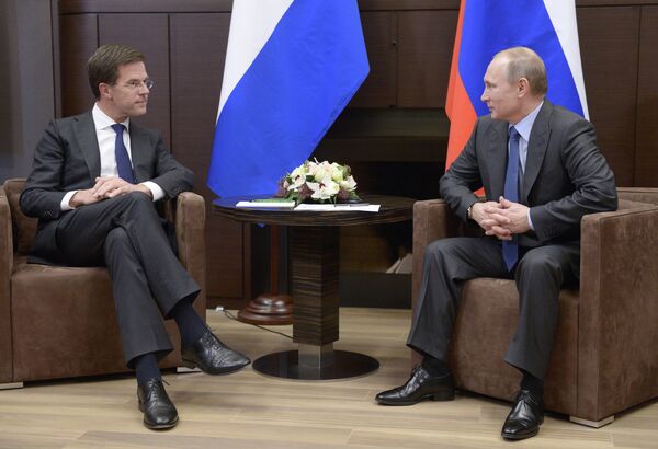 Vladimir Putin, Mark Rutte - Sputnik International