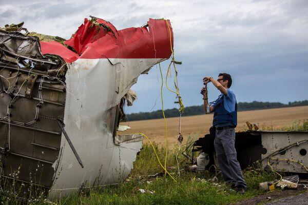 Crash site of Malaysian Boeing 777 in Ukraine - Sputnik International
