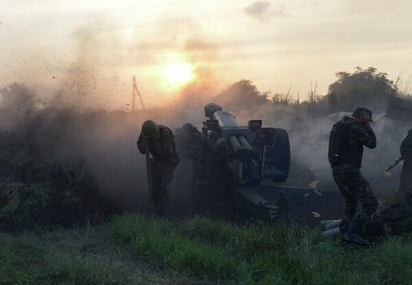Artillery of Ukrainian Army - Sputnik International