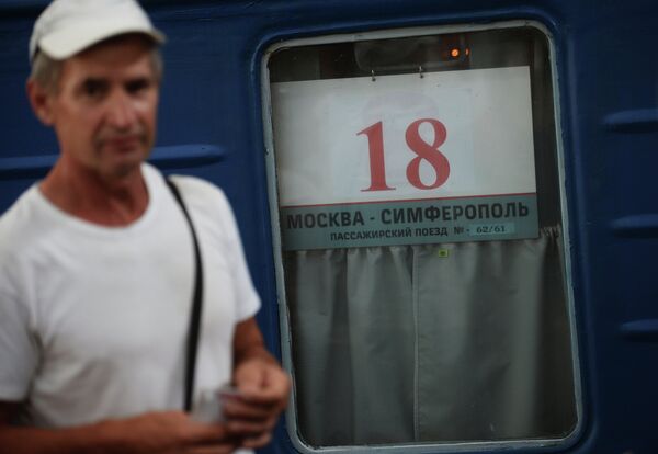 New Simferopol-to-Moscow train route bypasses Ukraine - Sputnik International