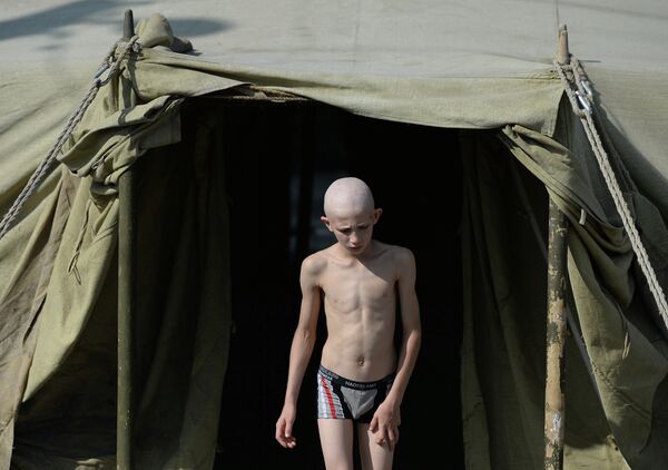 Camp for Ukrainian Refugees in Russia - Sputnik International