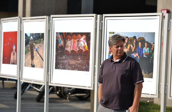 Photo Exhibition in Moscow in Suport of Andrei Stenin Missing in Ukraine - Sputnik International