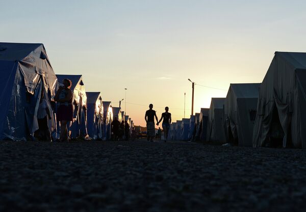 A camp for refugees from eastern Ukraine - Sputnik International