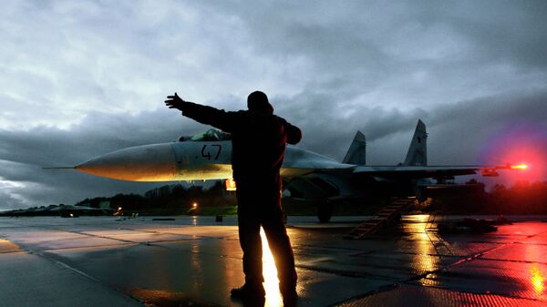 Flying Su-27 fighters in the Kaliningrad region - Sputnik International