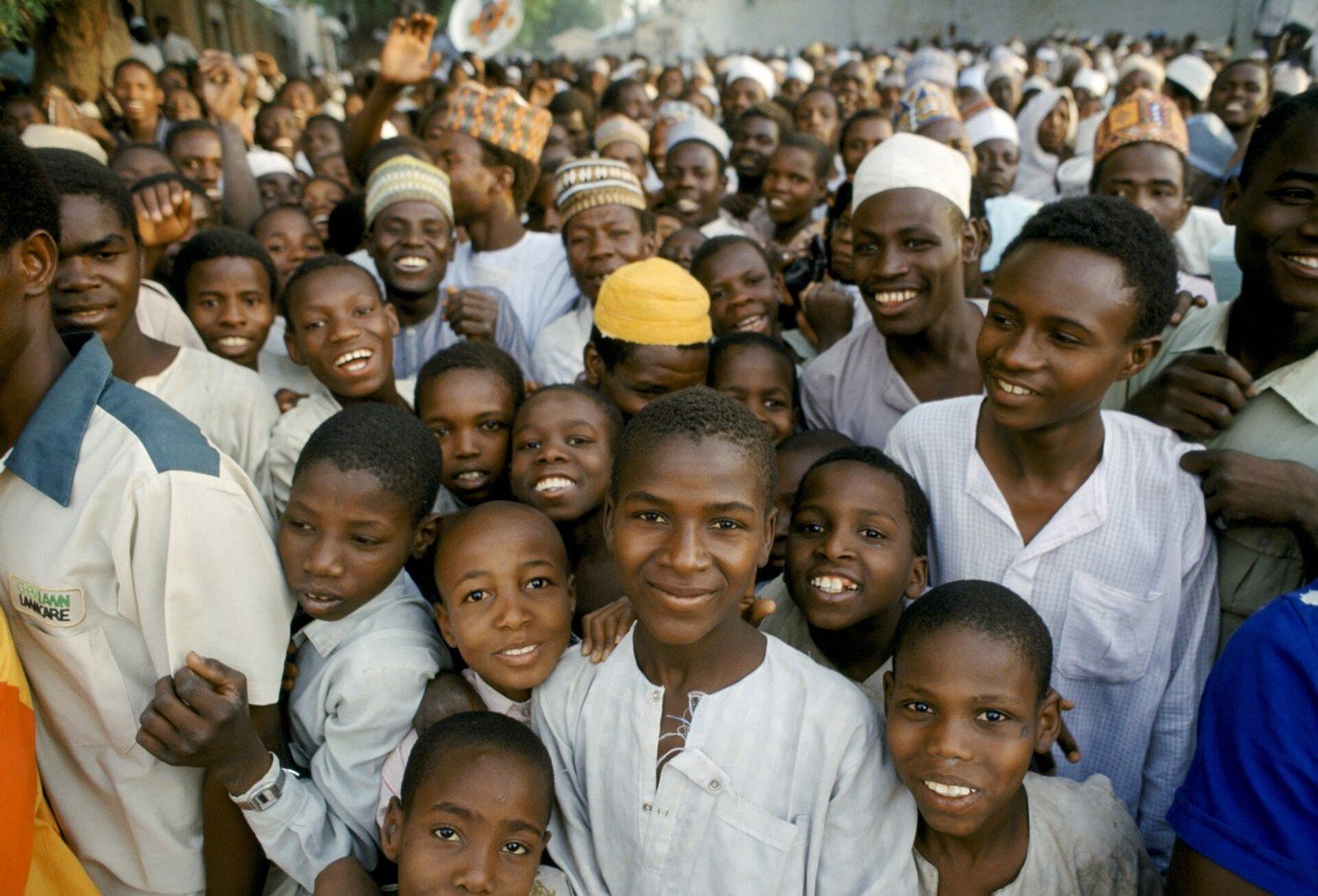 Crowd attending tribal gathering durbar cultural event at Maiduguri in Nigeria, West Africa - Sputnik International, 1920, 21.01.2023