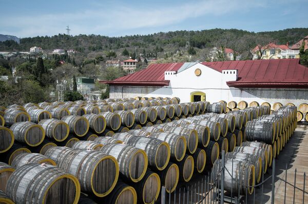 Massandra winery in Crimea, Russia. Sanctions have been imposed on this enterprise. - Sputnik International