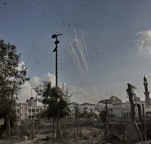 Rockets fired from Gaza Strip - Sputnik International