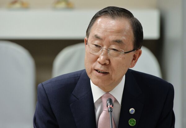 Ban Ki-moon condemned the killing of nine United Nations peacekeepers in Mali. - Sputnik International