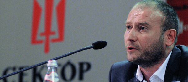 Rada MP and Right Sector Leader Dmitri Yarosh told Ukrainian media to expect a third Maidan revolution, and claimed that it would be bloodier than before, given that the country's growingly impatient young revolutionaries are now heavily armed. Rada MP and Right Sector Leader Dmitri Yarosh told Ukrainian media to expect a third Maidan revolution, and claimed that it would be bloodier than before, given that the country's growingly impatient young revolutionaries are now heavily armed. - Sputnik International