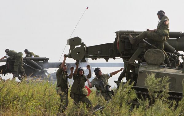 Russian Ground Forces Hold Contest to Determine Best Artillery Battery - Sputnik International