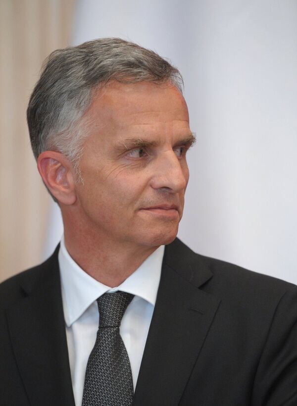 The Swiss Minister of Foreign Affairs and OSCE Chairperson-in-Office Didier Burkhalter - Sputnik International
