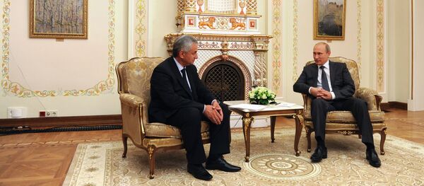 Abkhazia's President Raul Hajimba will visit Russia Monday to meet with President Vladimir Putin and sign a deal on strategic cooperation and integration, Kremlin's press service announced Sunday. Abkhazia's President Raul Hajimba will visit Russia Monday to meet with President Vladimir Putin and sign a deal on strategic cooperation and integration, Kremlin's press service announced Sunday. - Sputnik International