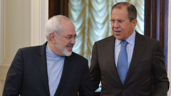 Russian Foreign Minister Sergei Lavrov (right) and Iranian Foreign Minister Mohammad Javad Zarif - Sputnik International