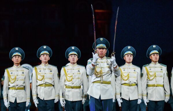 International Military Music Festival Spasskaya Tower Underway in Moscow - Sputnik International