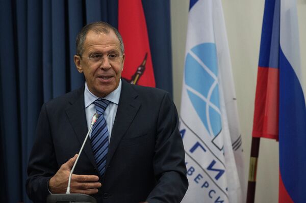 Russian Foreign Minister Sergeo Lavrov describes Russian-American dialogue as fairly stable. - Sputnik International