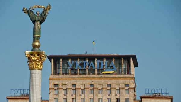 Independence Stella on Maidan Nezalezhnosti in Kiev. - Sputnik International