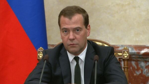 Russian prime minister Dmitry Medvedev announces optimization of the goverment structure. - Sputnik International