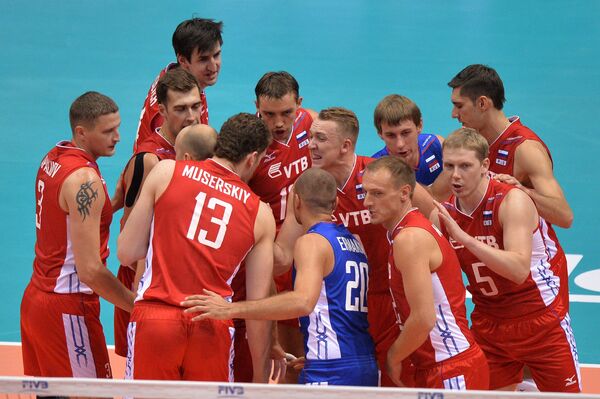 Russian team defeated Egypt in FIVB nen’s volleyball championship - Sputnik International