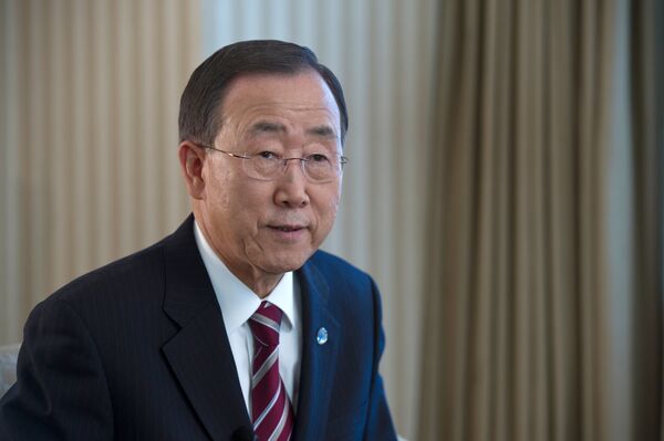 UN Secretary General Ban Ki-moon welcomed on release of 45 UNDOF peacekeepers - Sputnik International