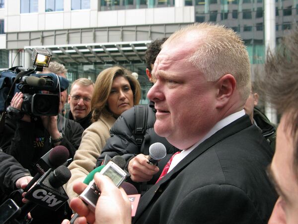 Toronto Mayor Rob Ford withdrawn from mayoral race due to health reasons. - Sputnik International