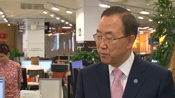Ban Ki-moon said the attack will not stop the peacekeeping mission in Mali - Sputnik International