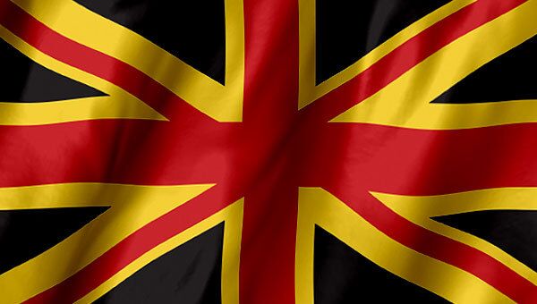 This is how the Union Jack could look if the blue field of the Scottish flag is replaced with the black and yellow strips honoring the Welsh flag of Saint David, a patron saint of Wales (a yellow cross on a black background) - Sputnik International